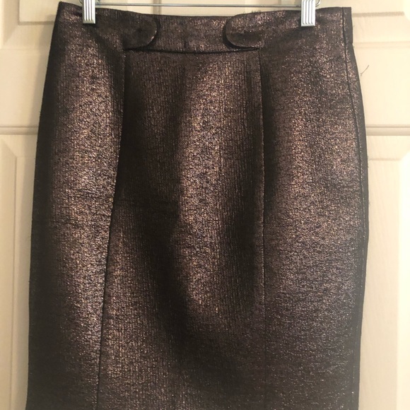 Trina Turk Metallic Pencil Skirt - Picture 4 of 10